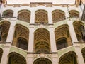 Courtyard staircases of Palazzo dello Spagnuolo, Rione SanitÃÂ , Naples, Italy